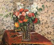 Camille Pissarro Table flowers oil painting reproduction